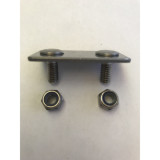 Back plate for attaching the buckle