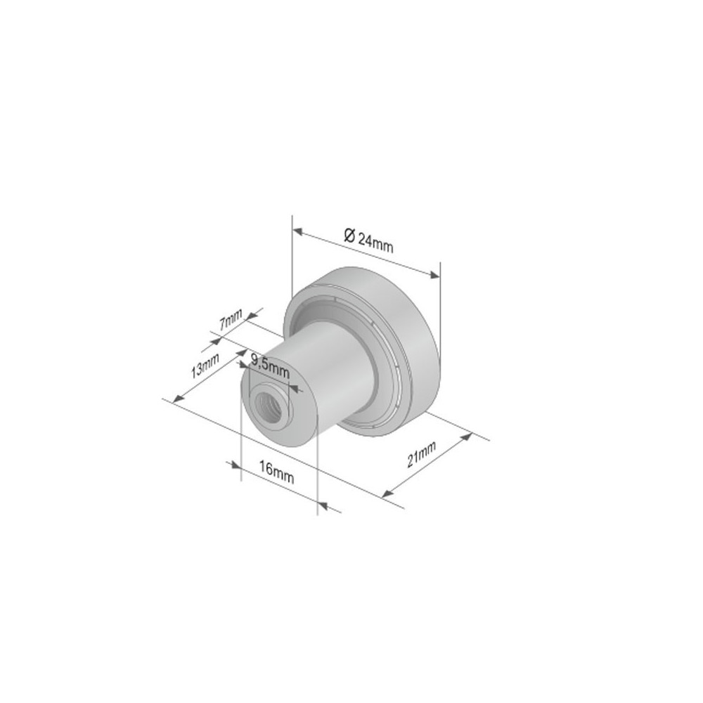 Roof roller with Bearing 609dm/21