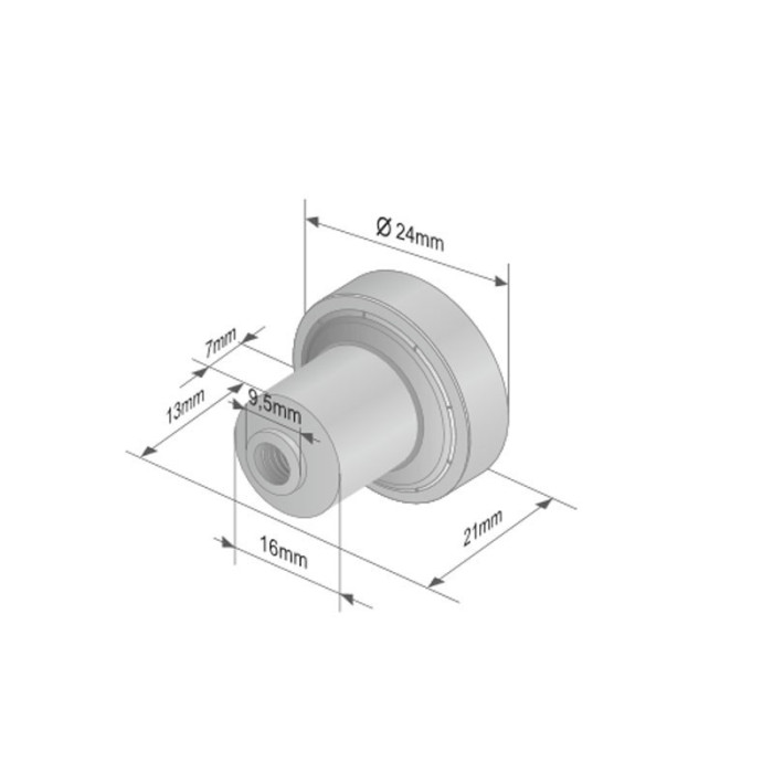 Roof roller with Bearing 609dm/21