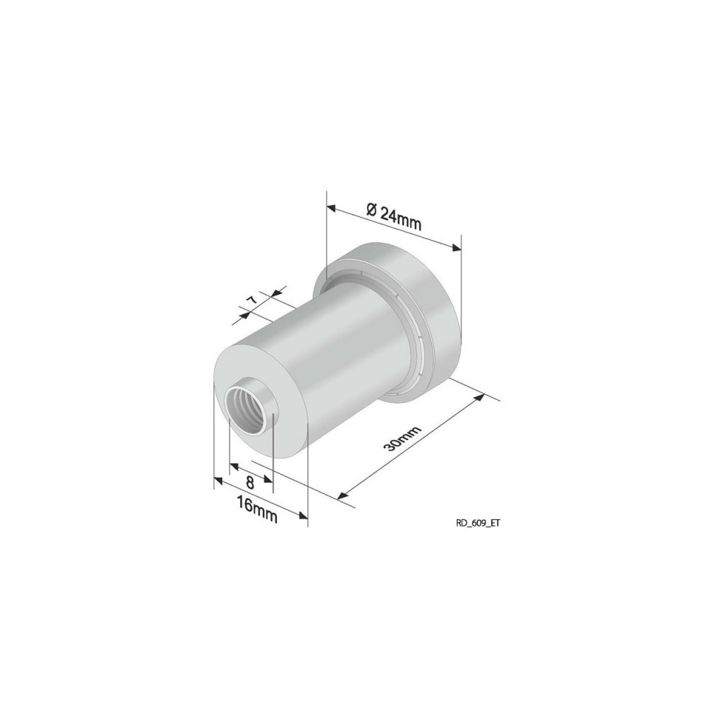Roof roller with Bearing 609et