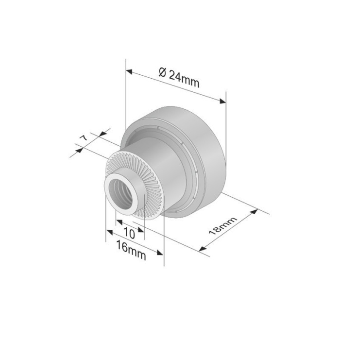 Roof roller with Bearing 609 N18