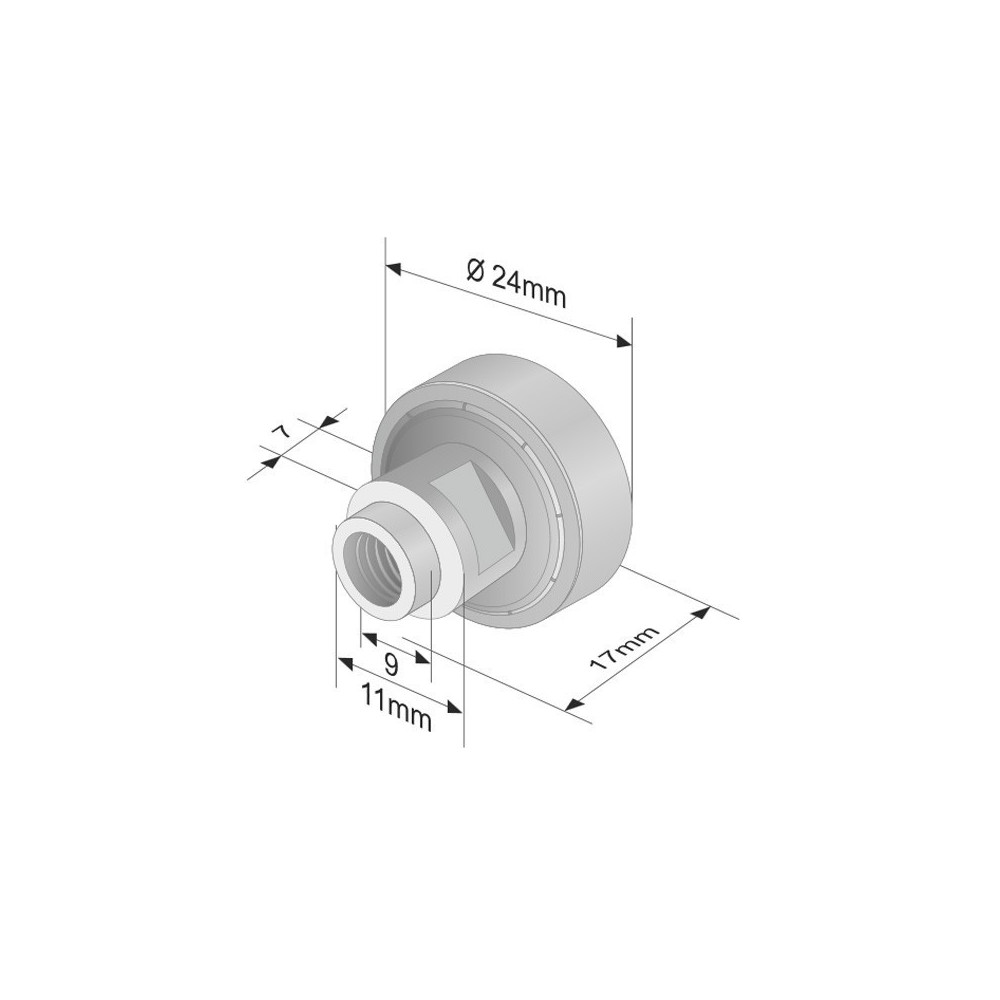 Roof roller with Bearing 609 WK