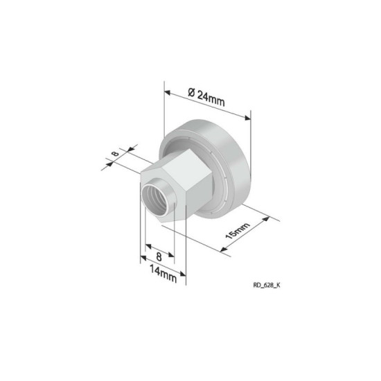 Roof roller with Bearing 628K