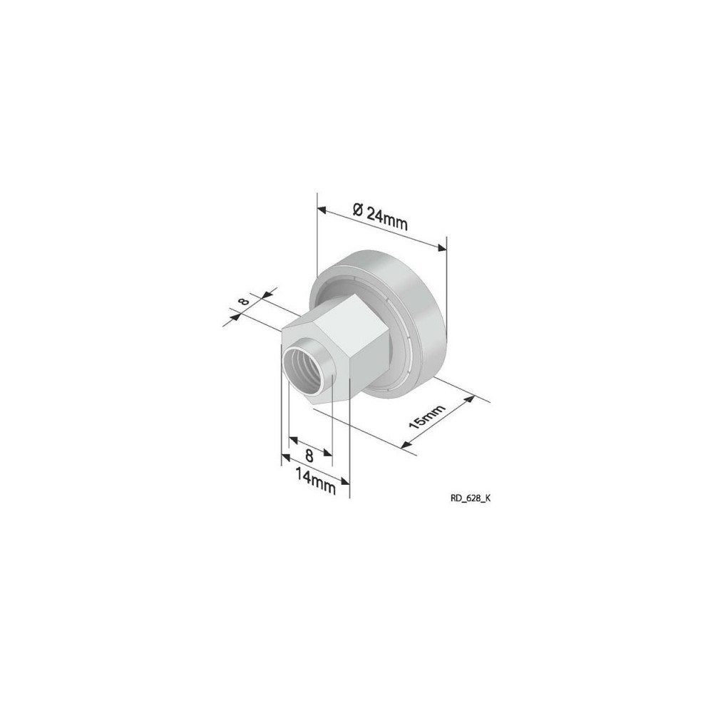 Roof roller with Bearing 628K