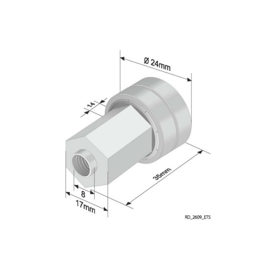 Roof roller with Bearing 609ETS