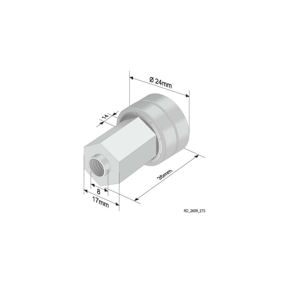 Roof roller with Bearing 609ETS