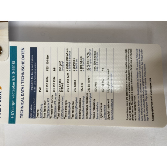Tarpaulin materials from HEYTEX
