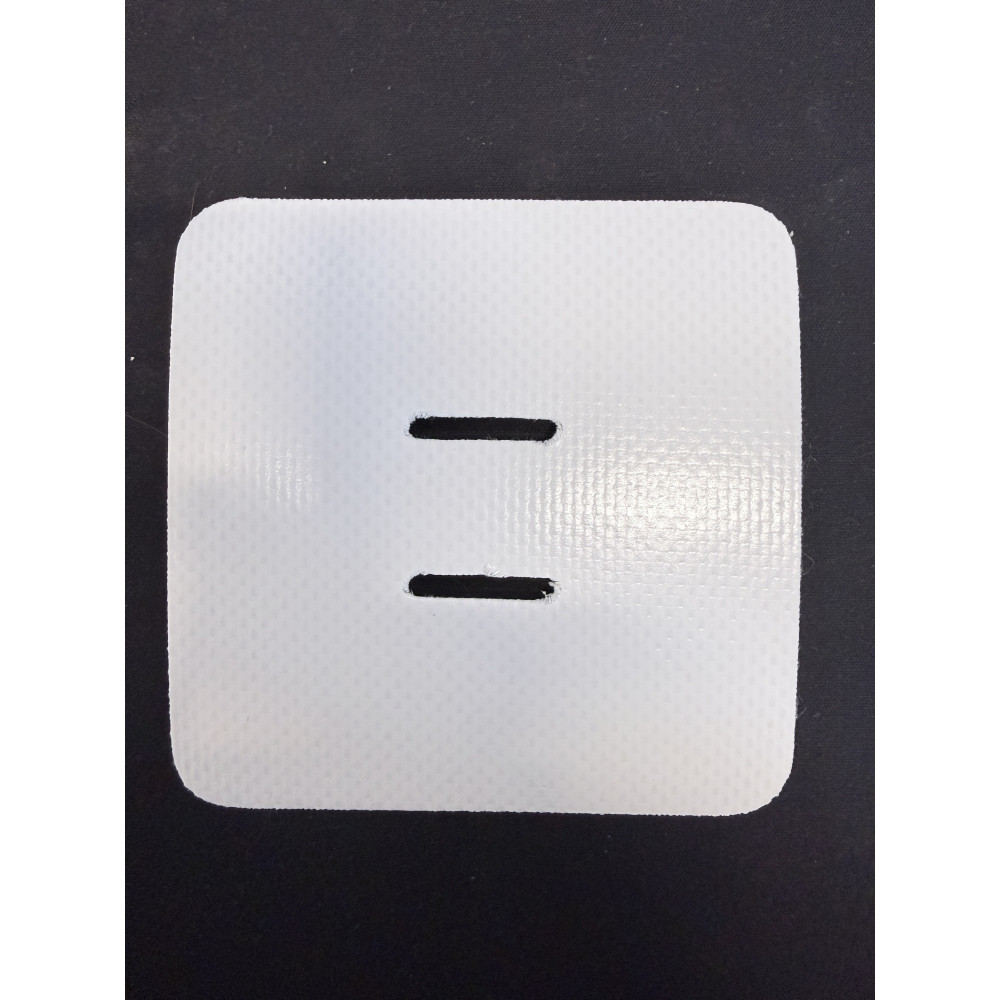 Square tarpaulin roof patch 100 mm  X 100 mm