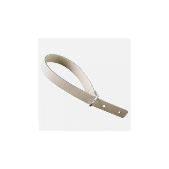 Strap with a half-ring and two holes