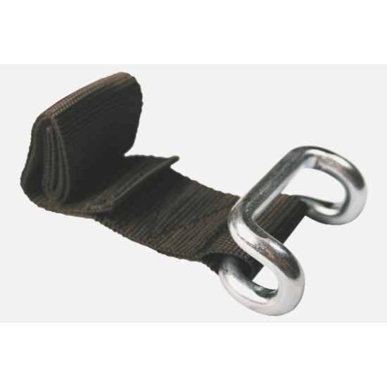 Steel wire hook with black belt